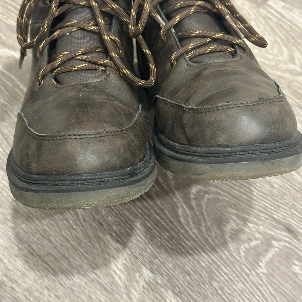 Skechers Skech-Tex Waterproof Boots Brown Ankle Hiking Workwear Utility M6‎ W7.5